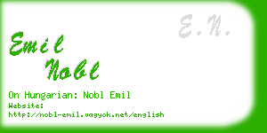 emil nobl business card